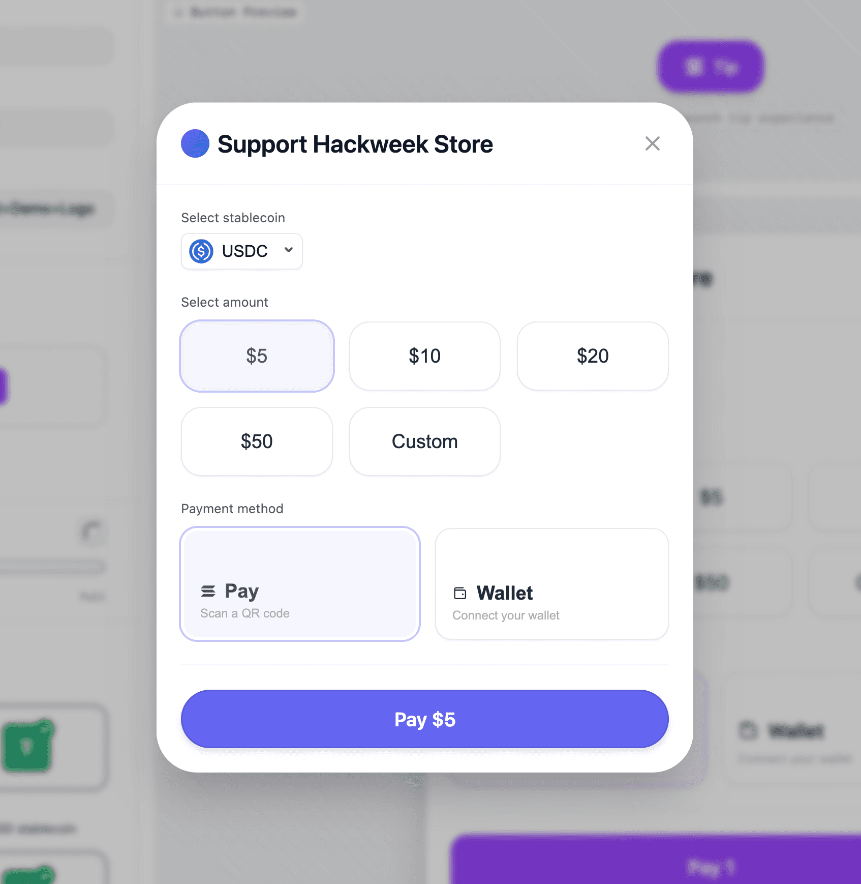 Pay Modal